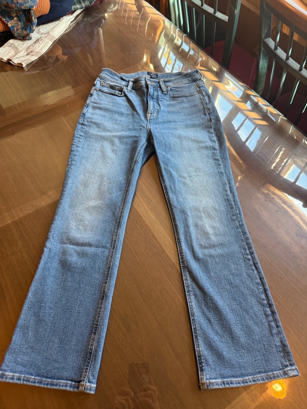 J Crew Midrise Crop Flare Size 26